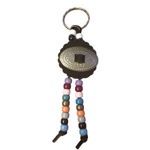 Concho Keychain Unisex OS‎ Multi Excellent Beaded Southwestern Boho